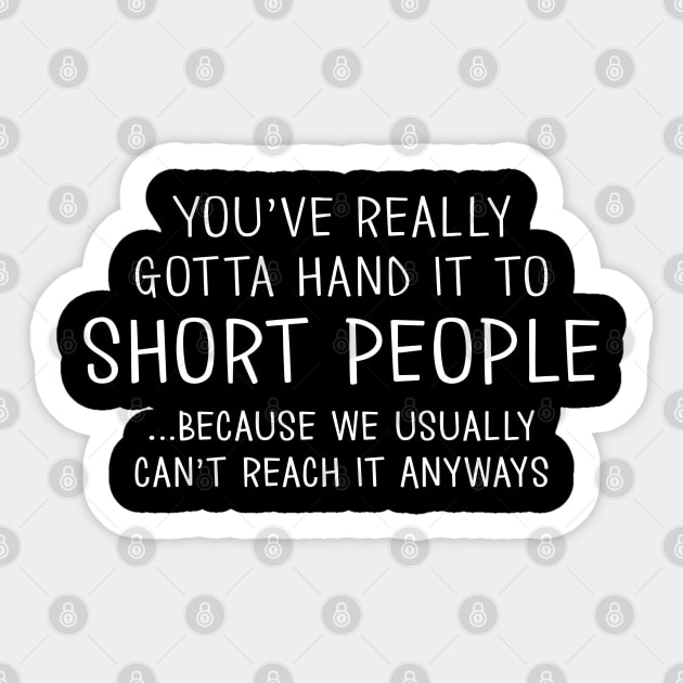 Short People Sticker by Venus Complete